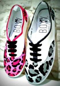 Zapatillas pintadas a mano leopardo